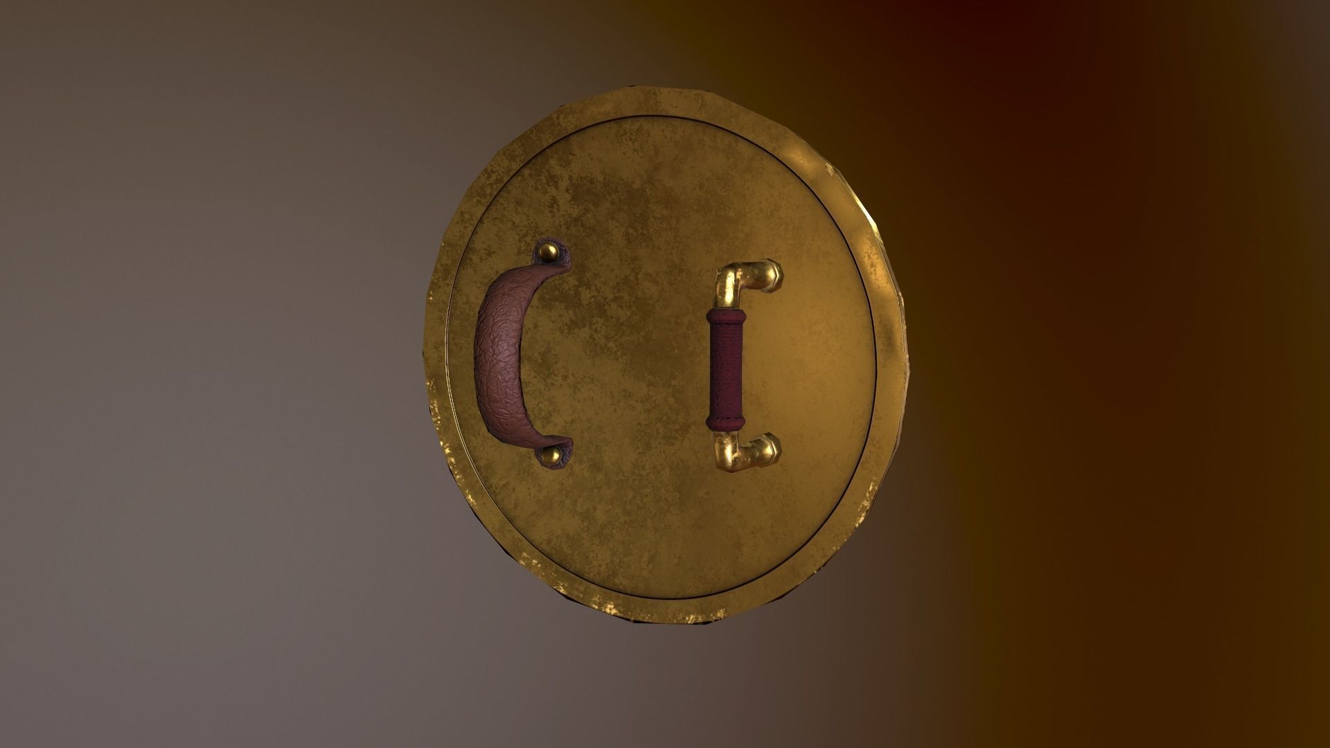 Knight in armor Low-poly 3D model_11