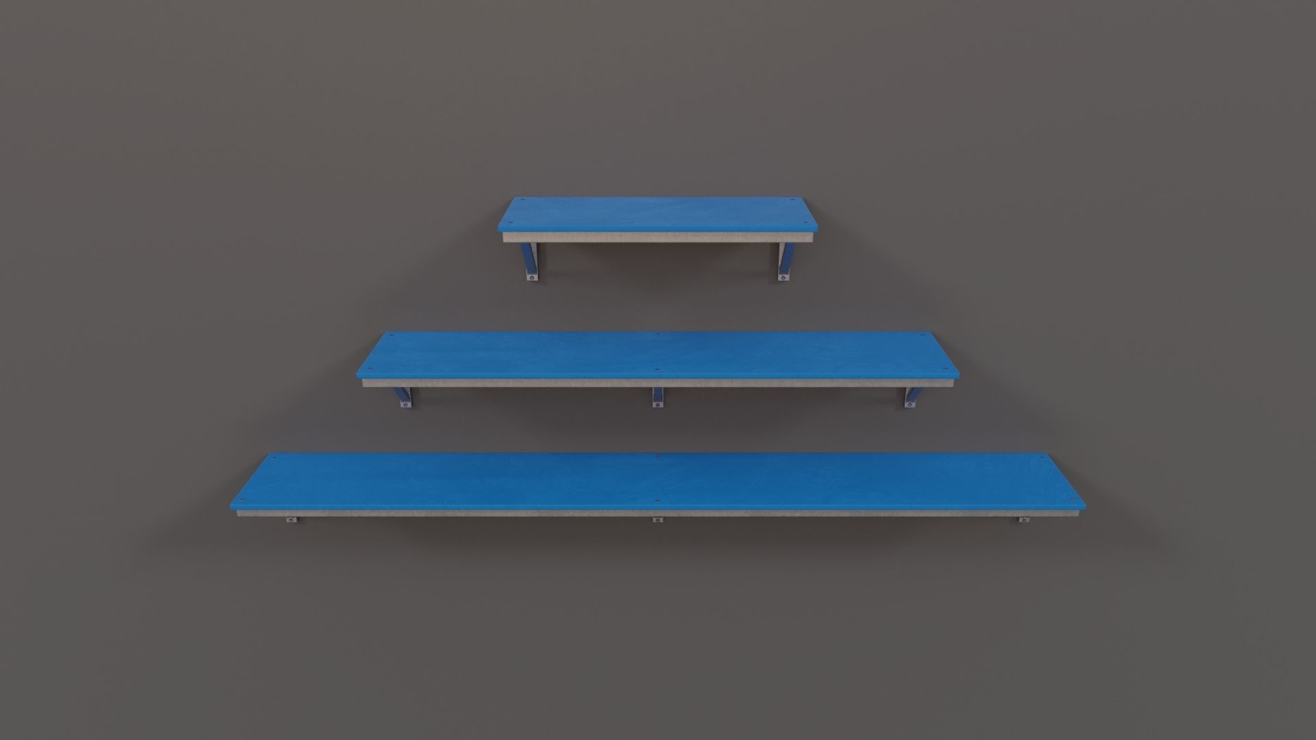 Industrial Workshop Wallshelves PBR Low-poly 3D model_4