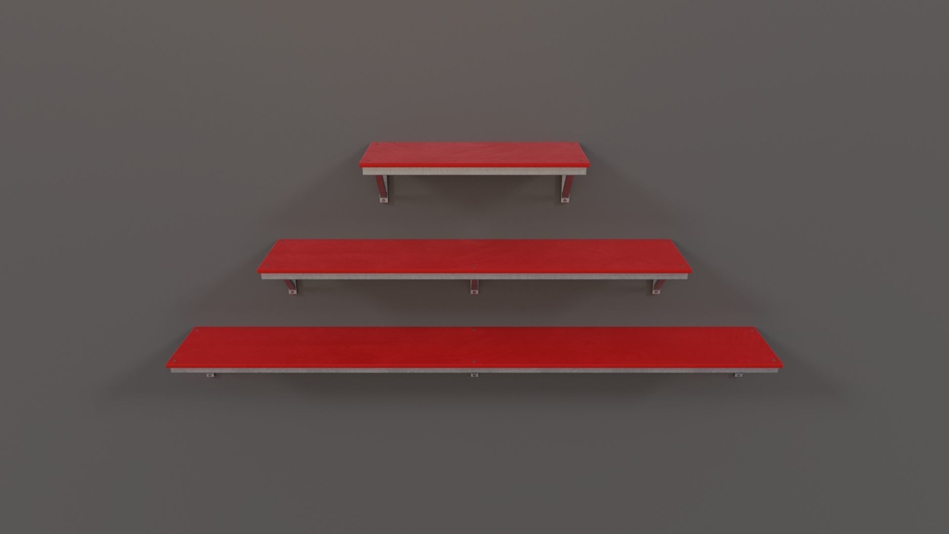 Industrial Workshop Wallshelves PBR Low-poly 3D model_5