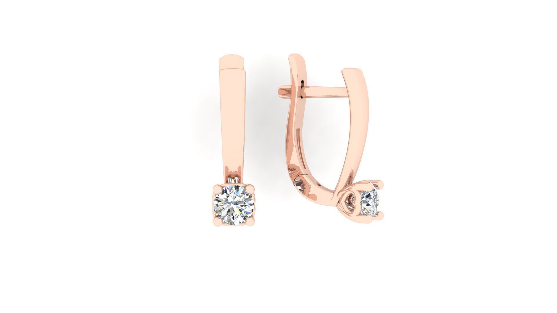 Earrings 3dmodel printable 3D print model N 1210 3D print model_1