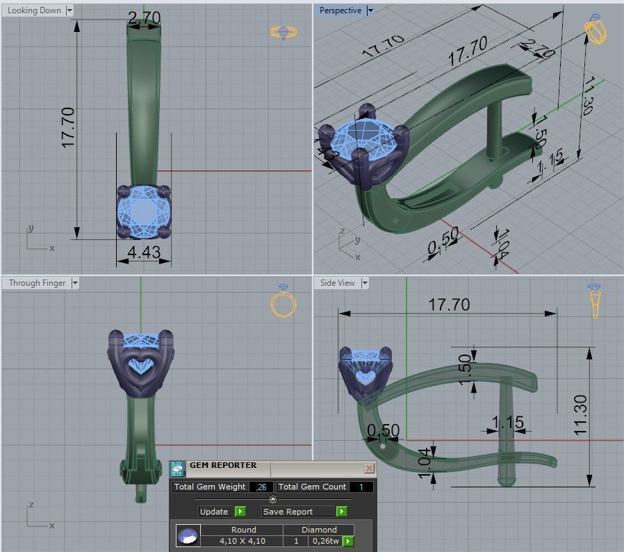 Earrings 3dmodel printable 3D print model N 1210 3D print model_4