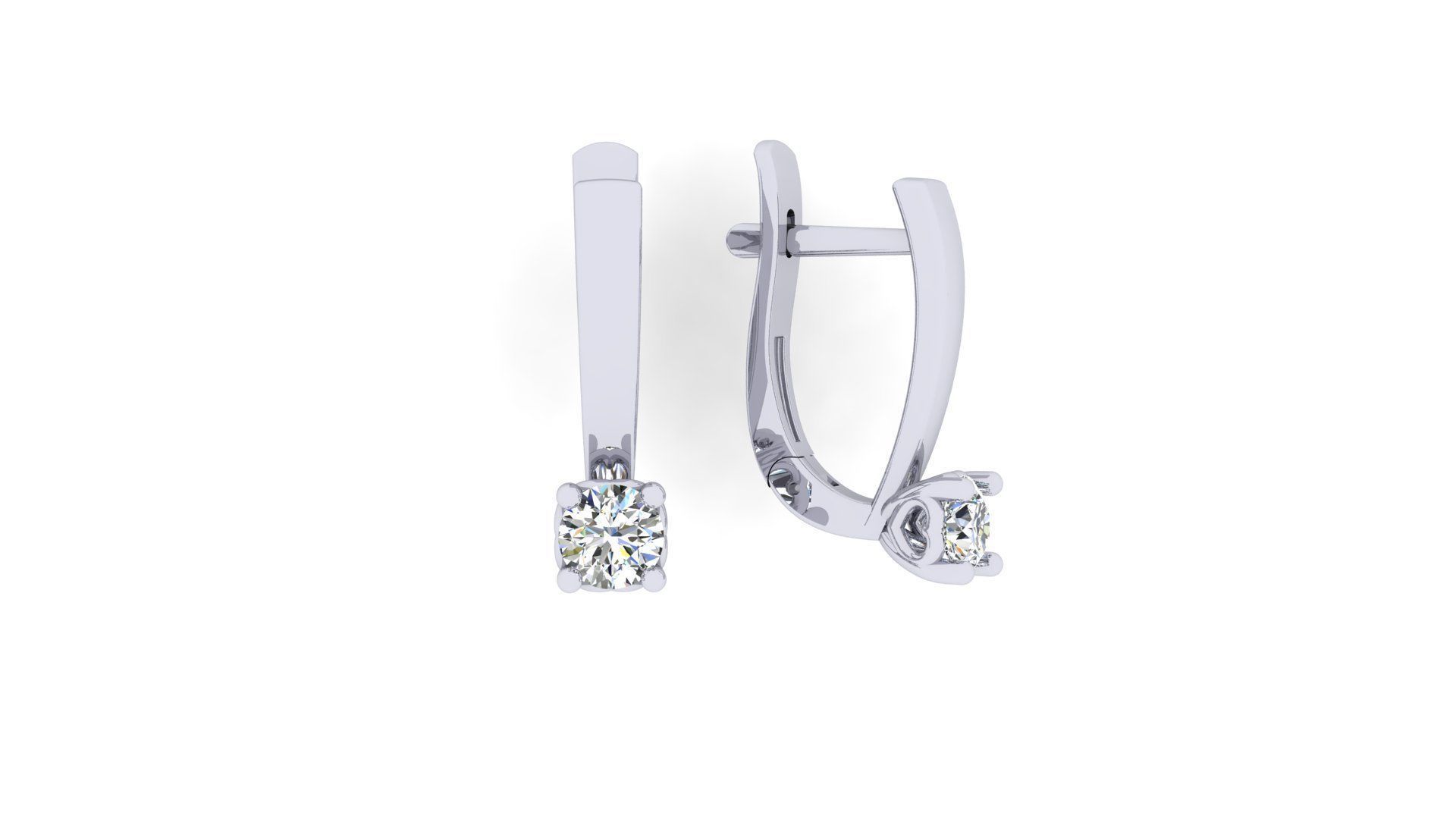 Earrings 3dmodel printable 3D print model N 1210 3D print model_2