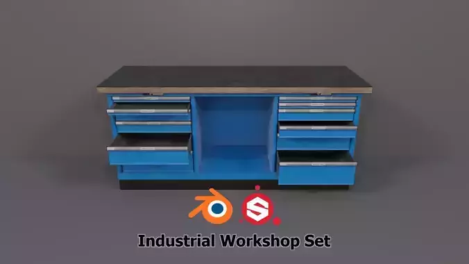 Industrial Workshop WorkBench 2 PBR