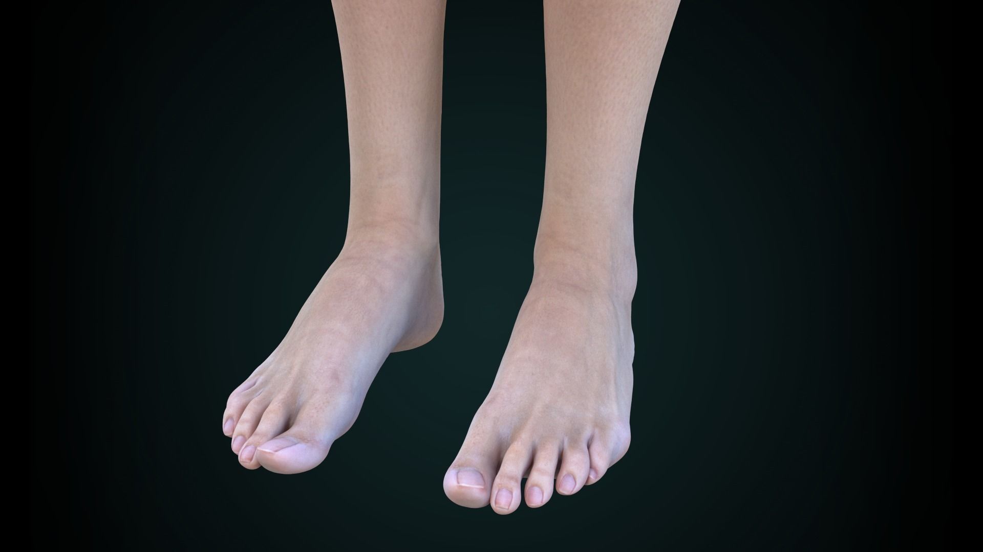 Cinematic Female 003 Low-poly 3D model_12