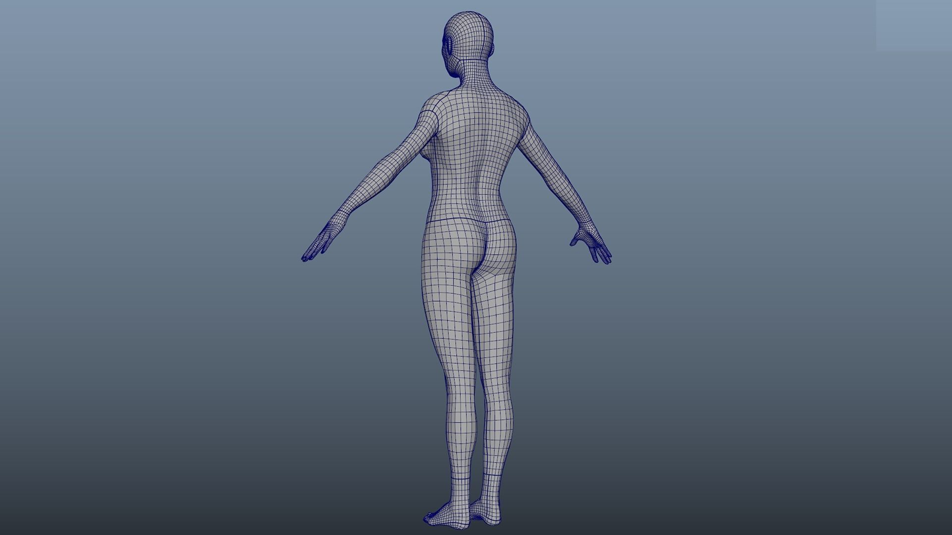 Cinematic Female 003 Low-poly 3D model_20