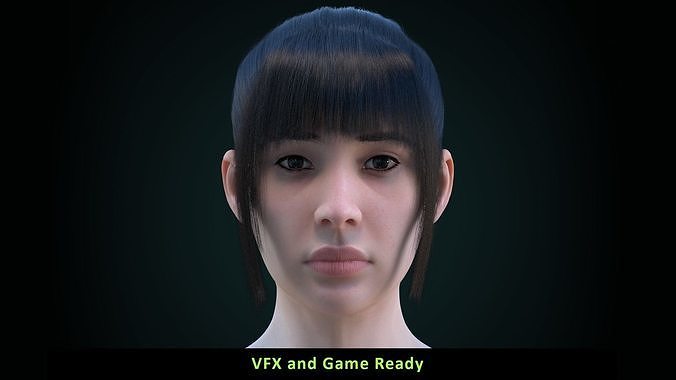 Cinematic Female 003 Low-poly 3D model
