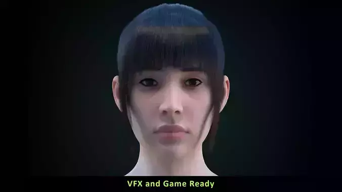 Cinematic Female 003 Low-poly 3D model