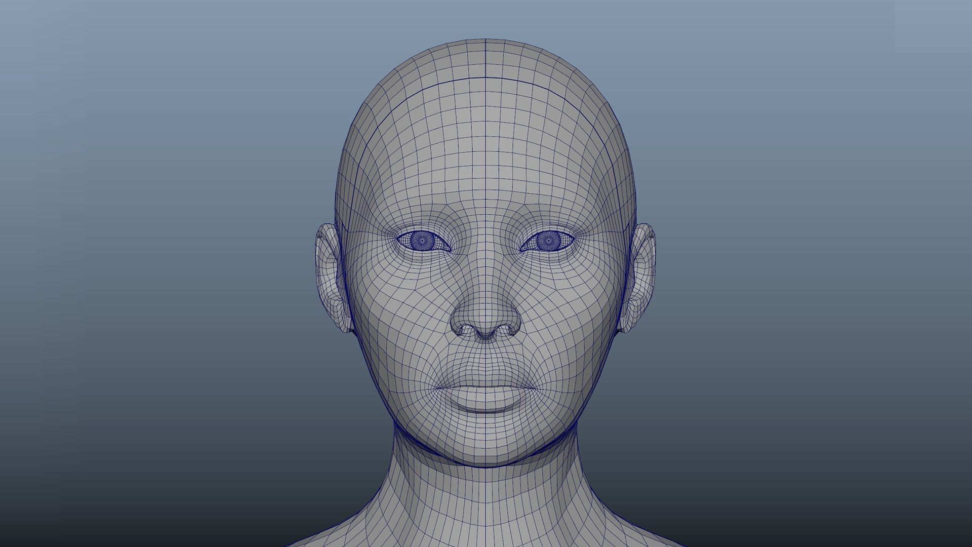 Cinematic Female 003 Low-poly 3D model_15