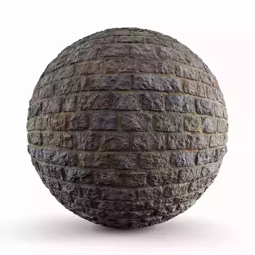 Stone Wall 02 - 8K Scan