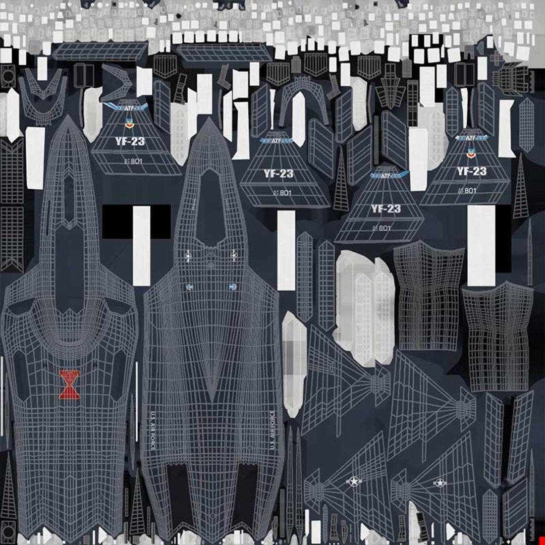 Northrop YF-23 Black Widow II 3D model_44