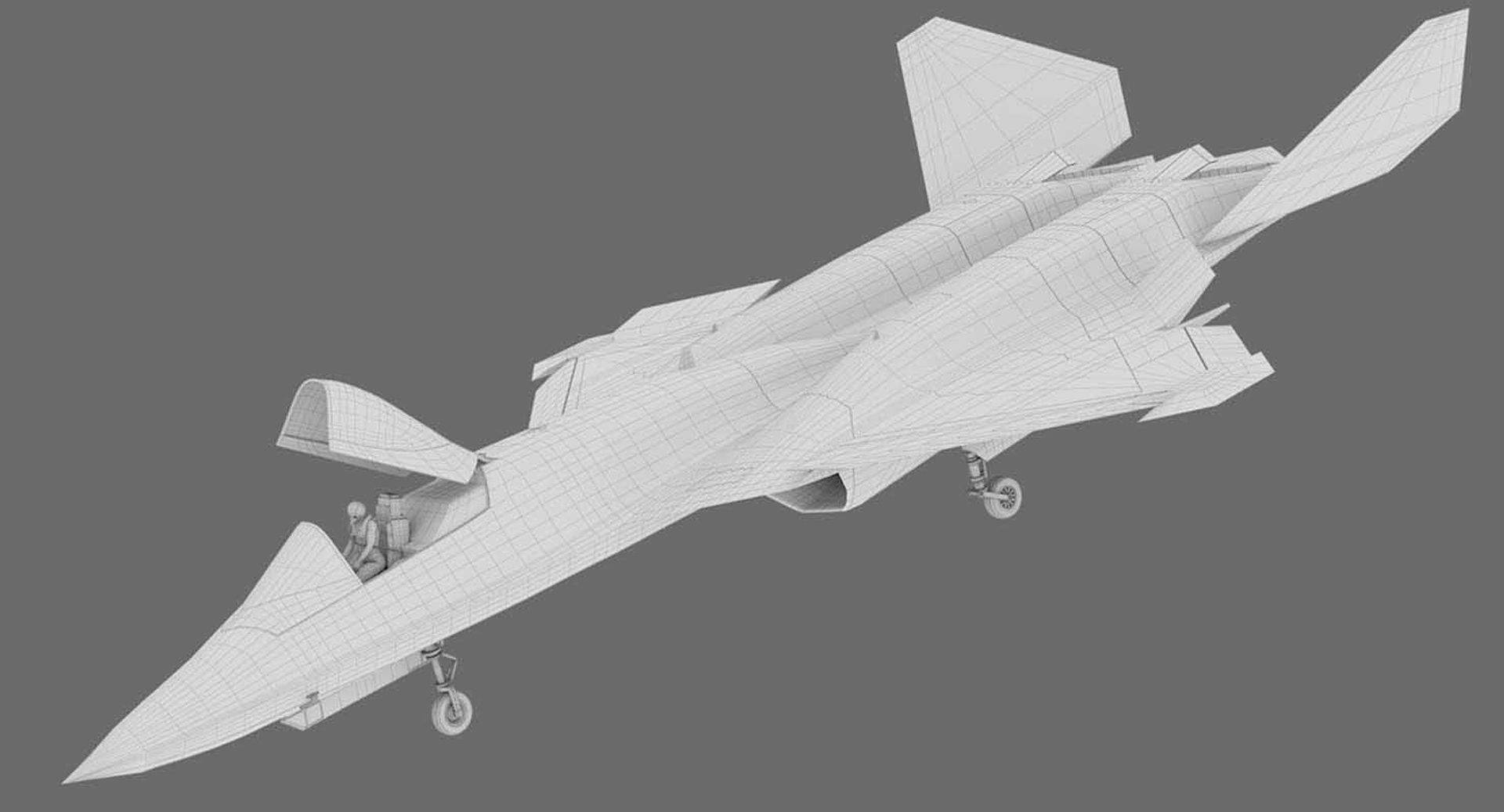 Northrop YF-23 Black Widow II 3D model_29
