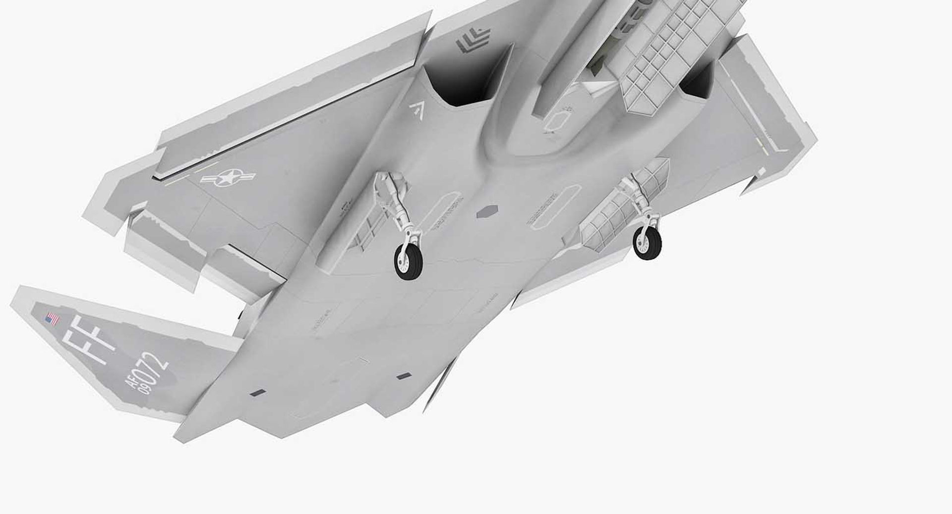 Northrop YF-23 Black Widow II 3D model_4