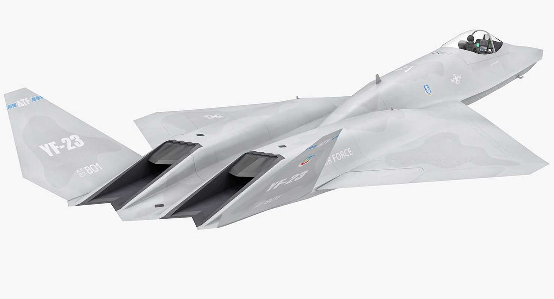 Northrop YF-23 Black Widow II 3D model_17