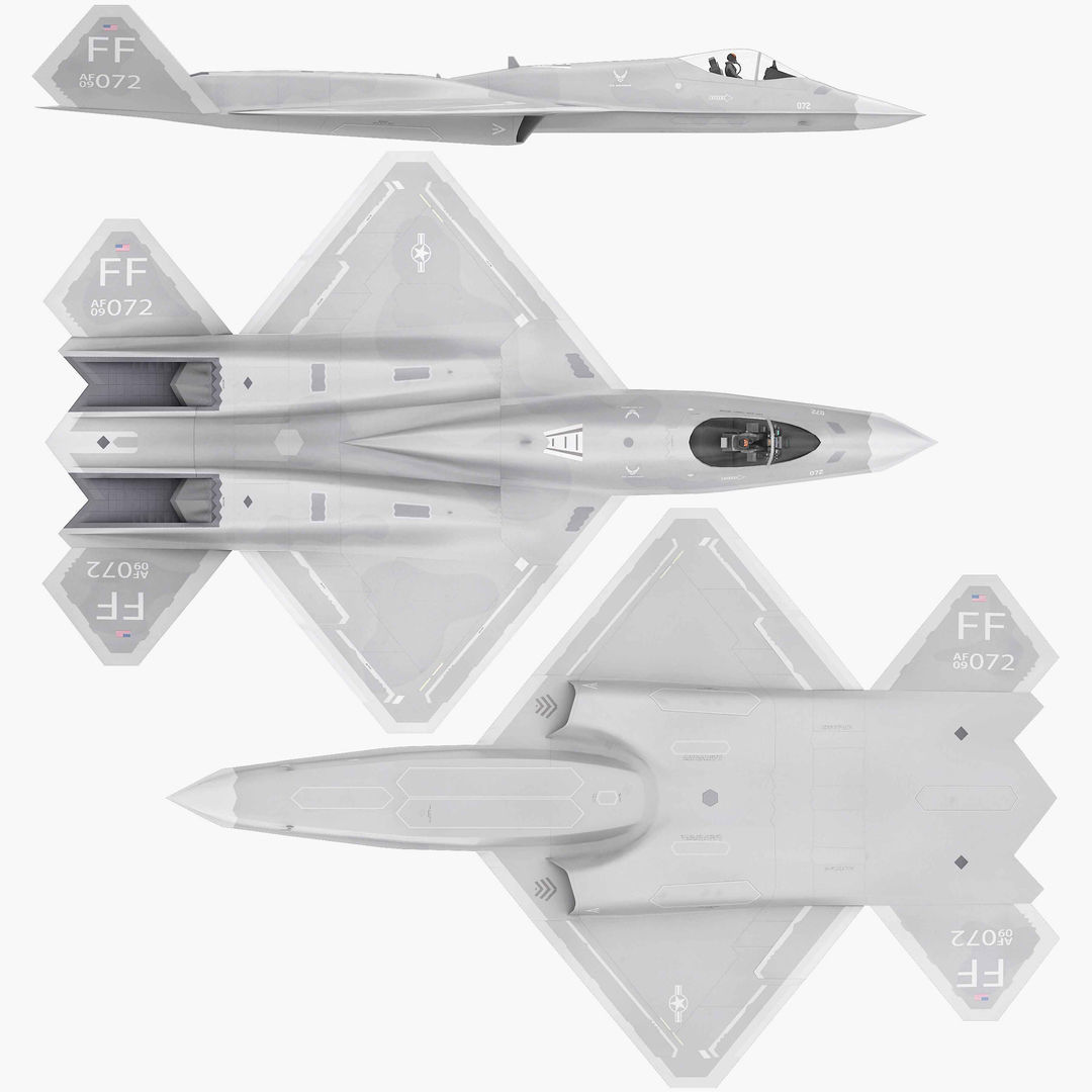 Northrop YF-23 Black Widow II 3D model_39