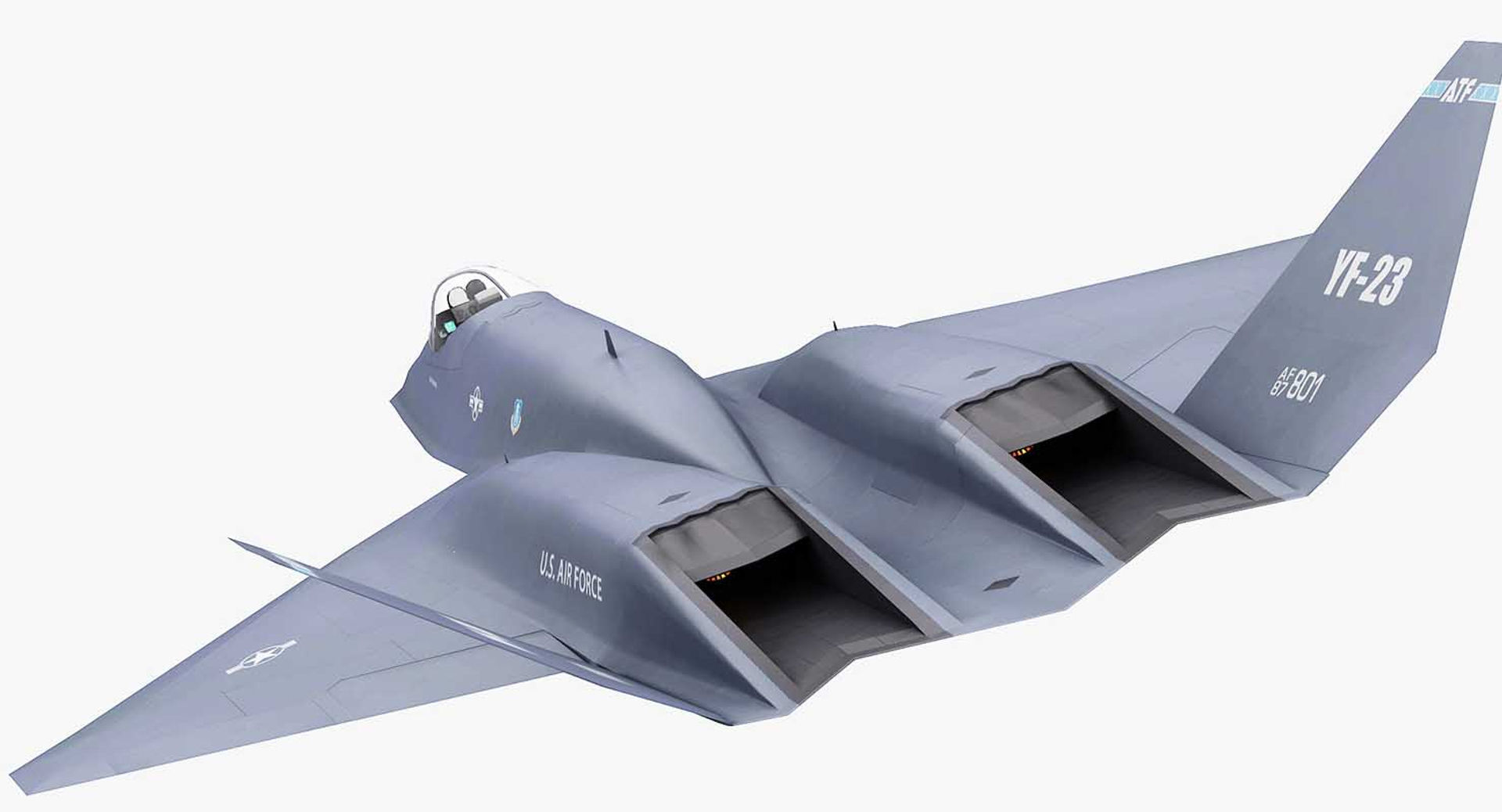 Northrop YF-23 Black Widow II 3D model_16