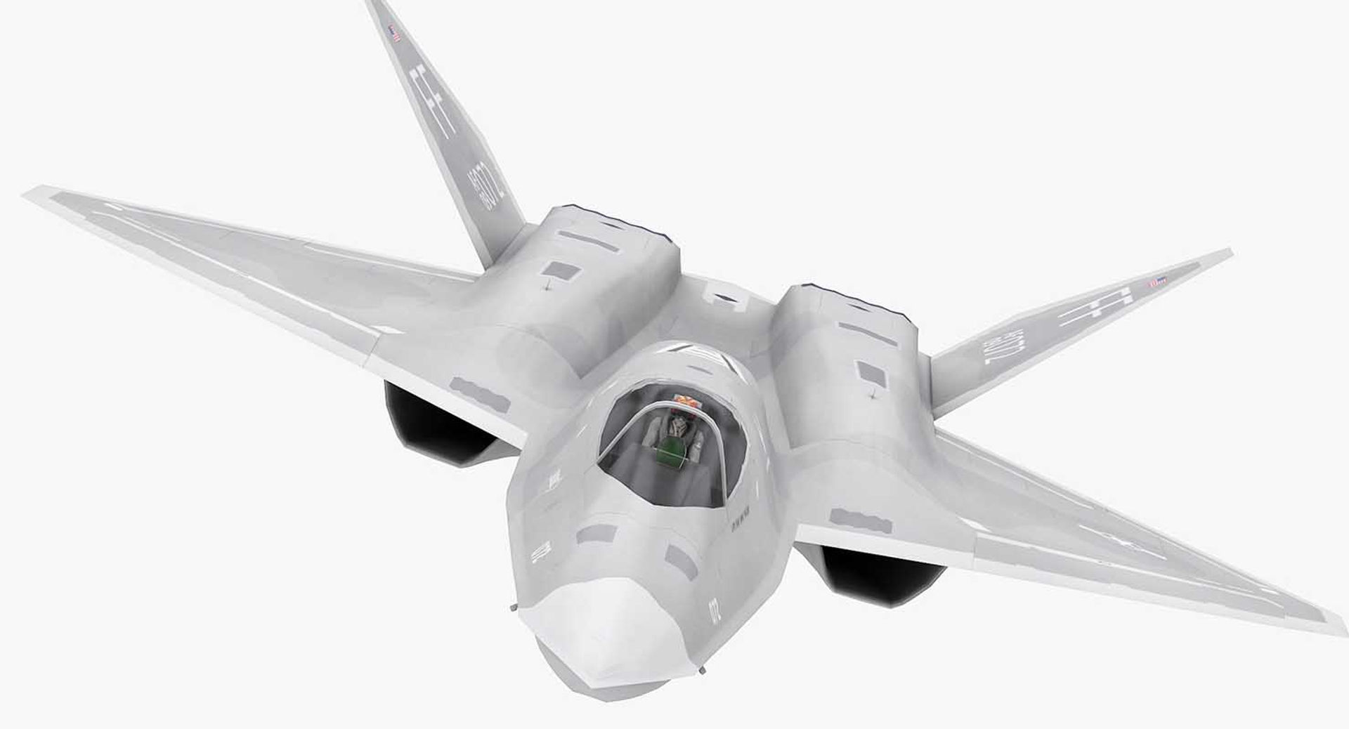 Northrop YF-23 Black Widow II 3D model_13