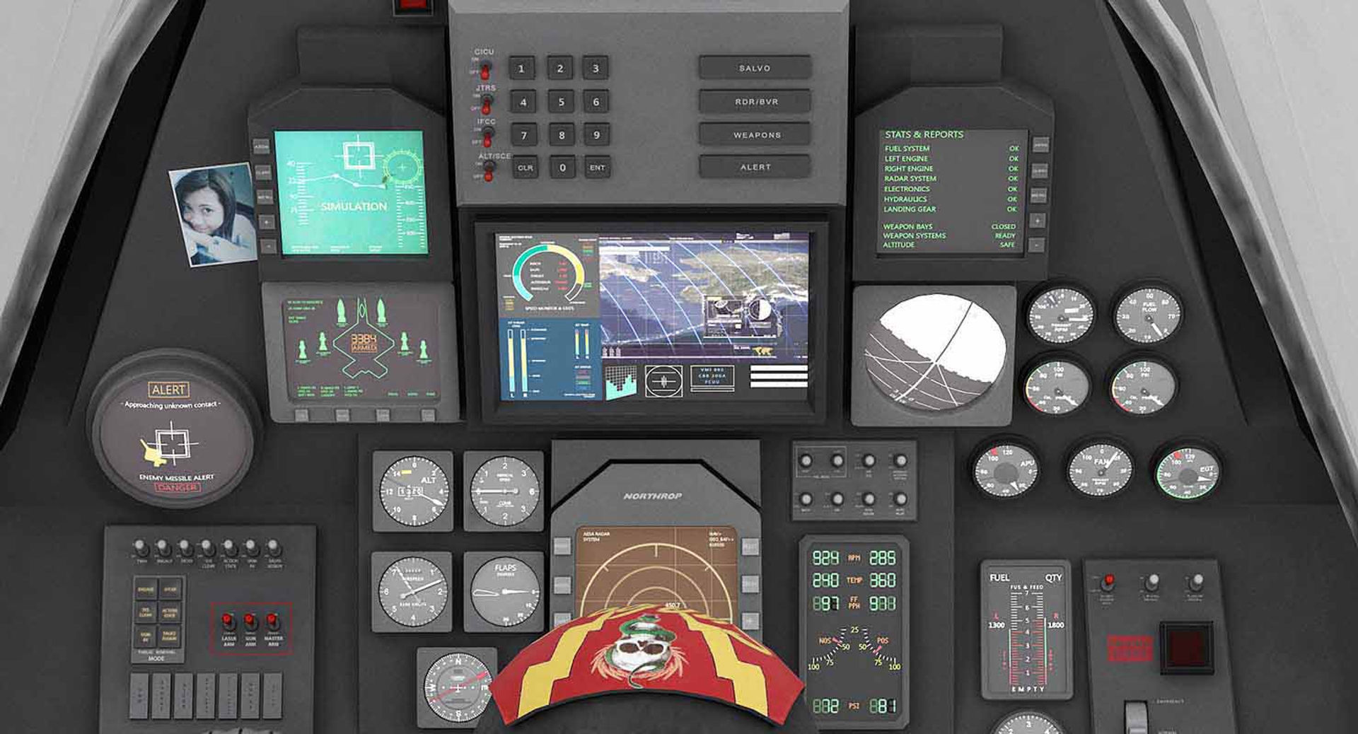 Northrop YF-23 Black Widow II 3D model_7