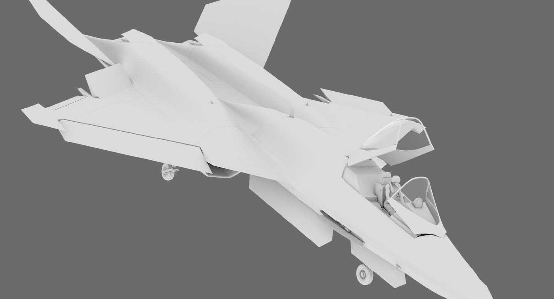 Northrop YF-23 Black Widow II 3D model_23