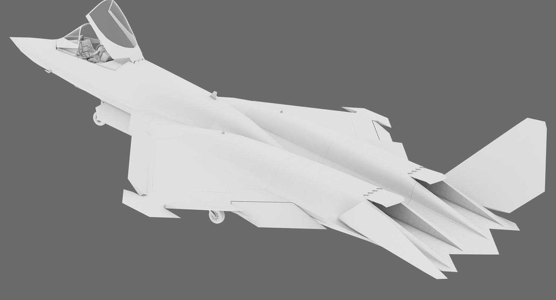 Northrop YF-23 Black Widow II 3D model_25