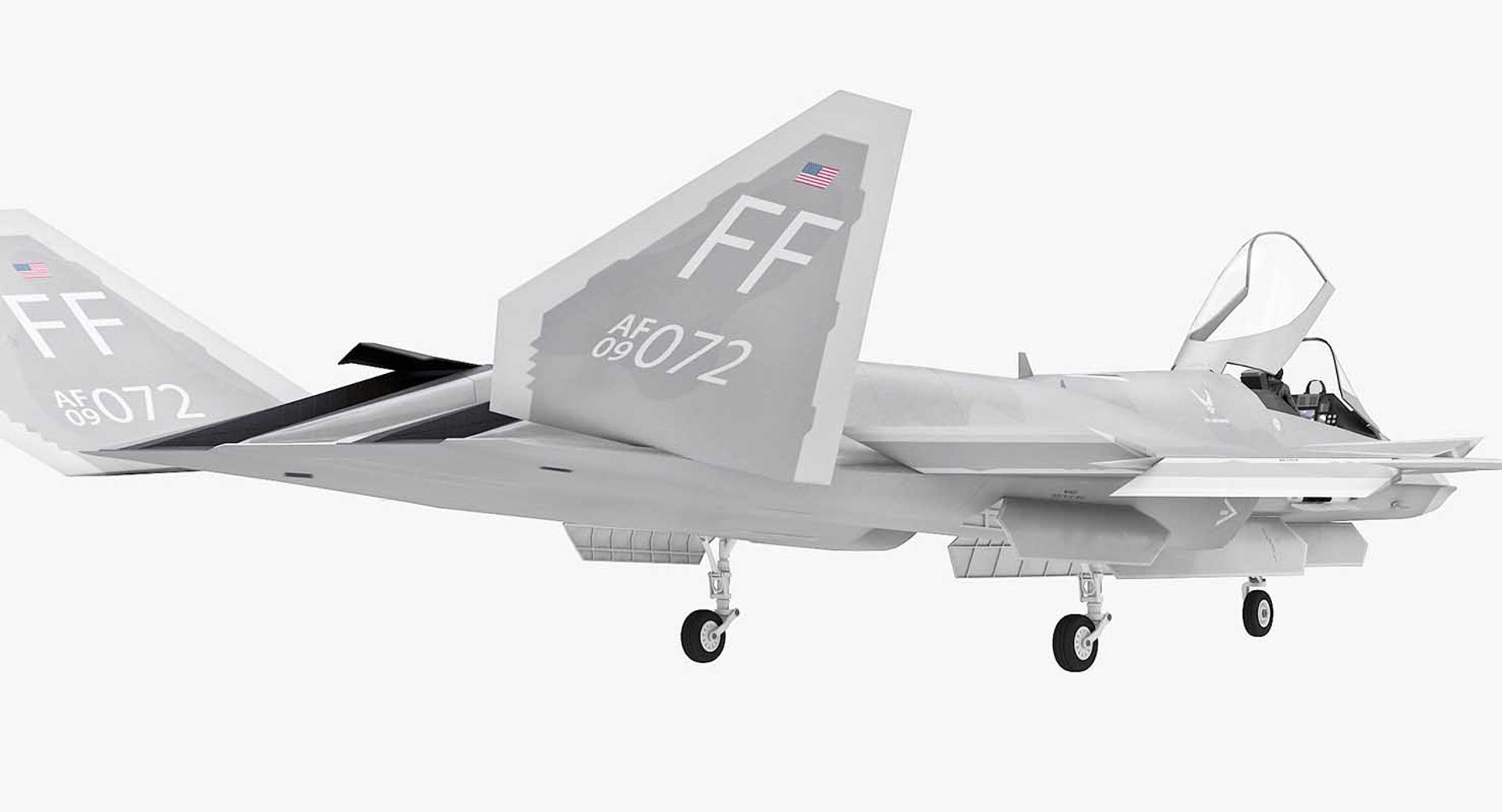 Northrop YF-23 Black Widow II 3D model_6