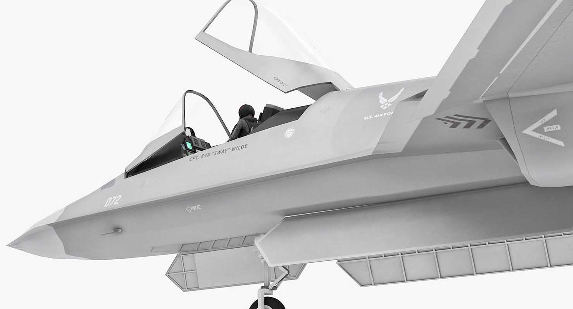 Northrop YF-23 Black Widow II 3D model_5