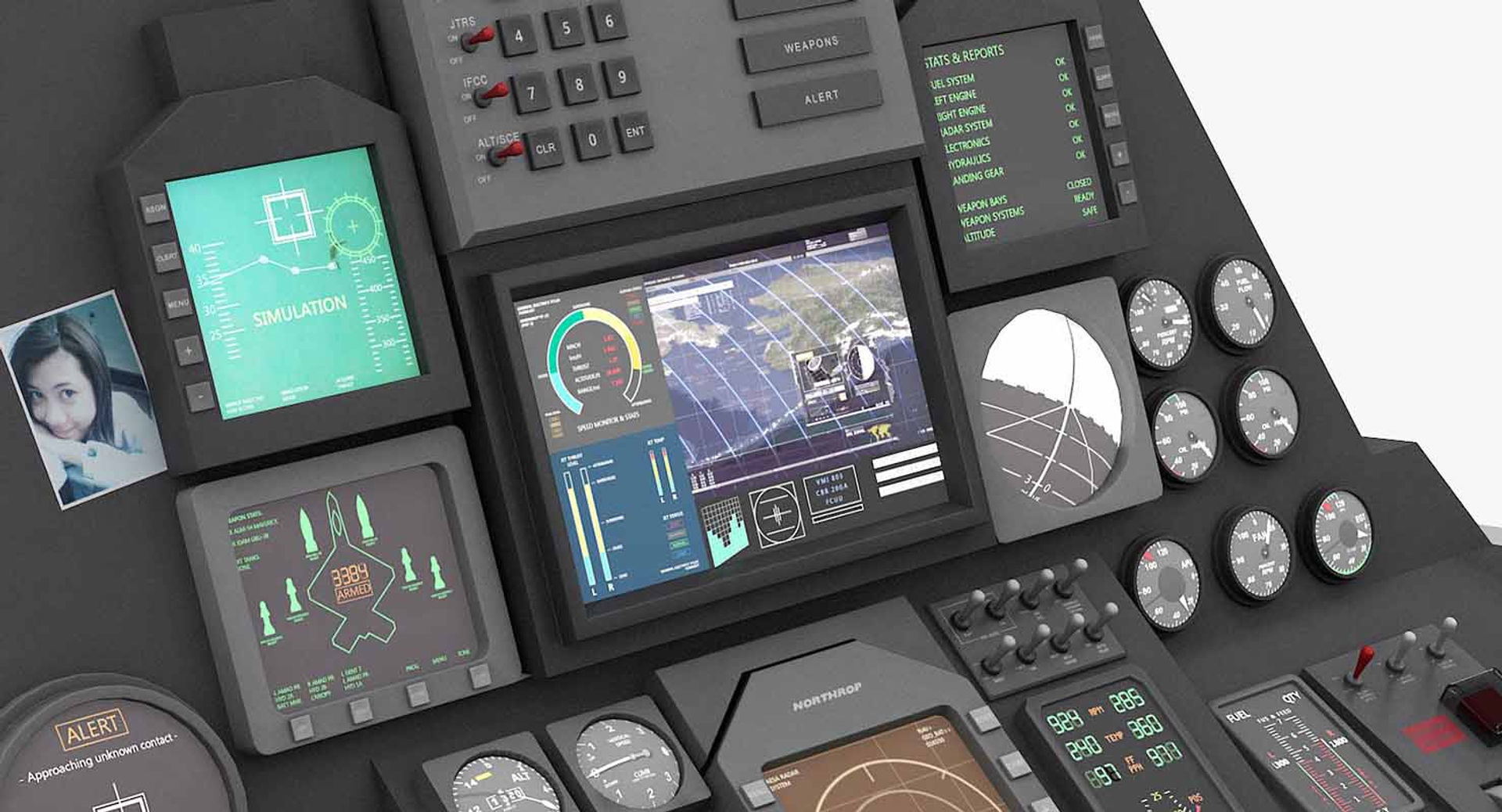 Northrop YF-23 Black Widow II 3D model_10