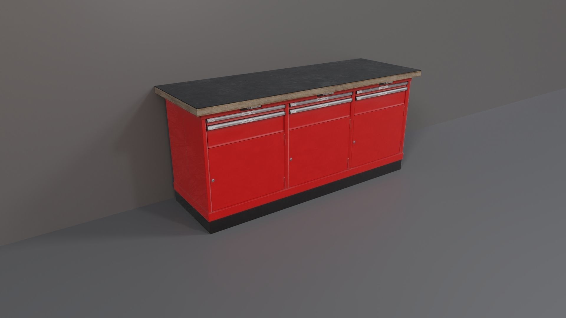 Industrial Workshop WorkBench 3 PBR Low-poly 3D model_2