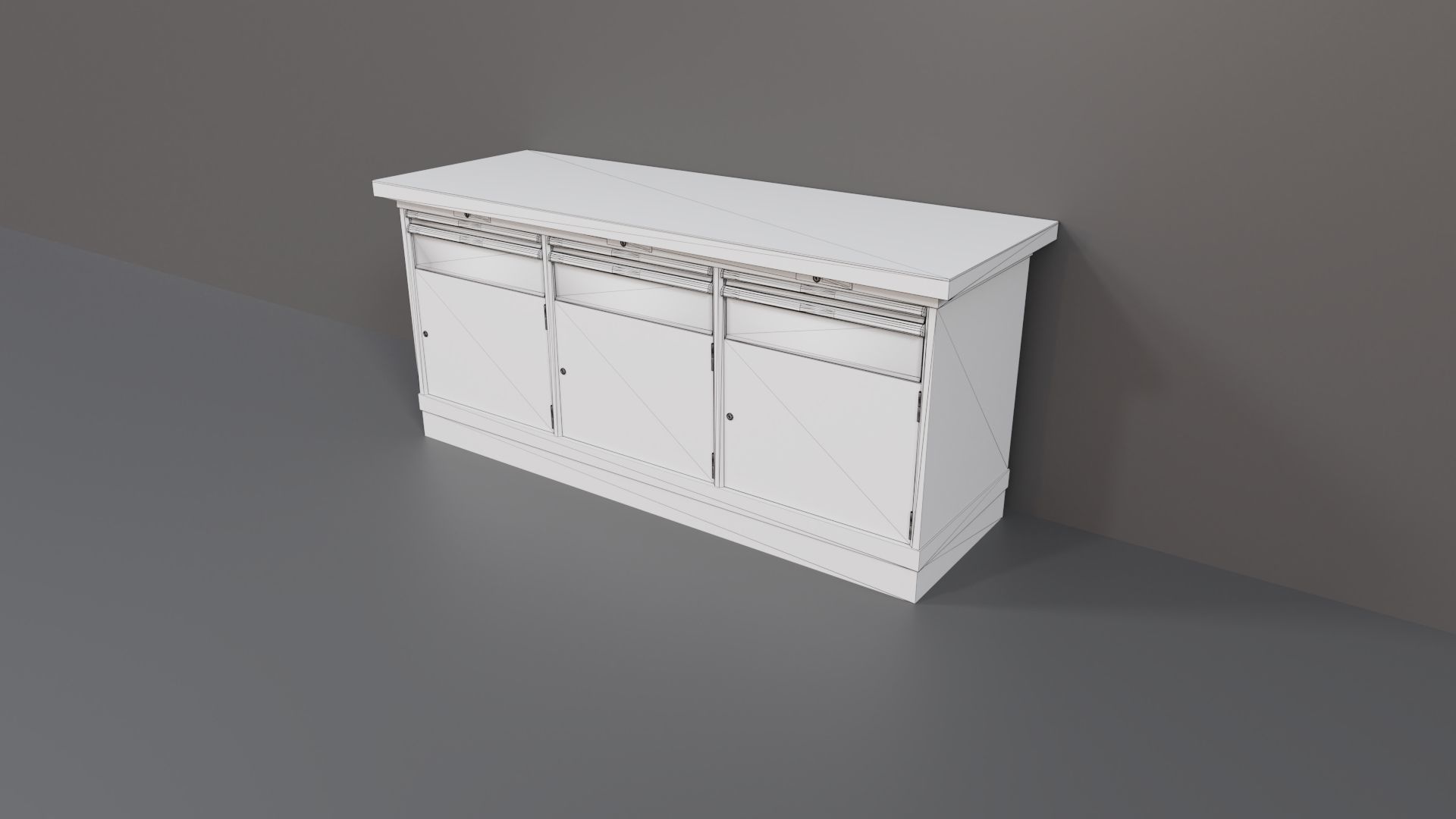 Industrial Workshop WorkBench 3 PBR Low-poly 3D model_16