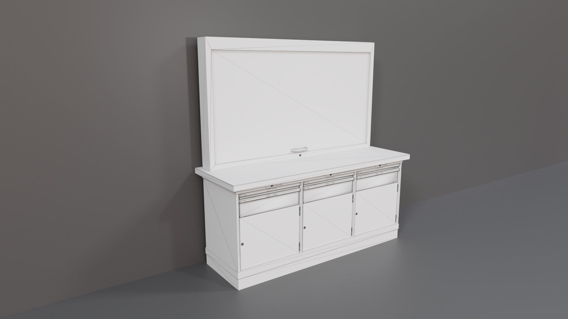 Industrial Workshop WorkBench 3 PBR Low-poly 3D model_23