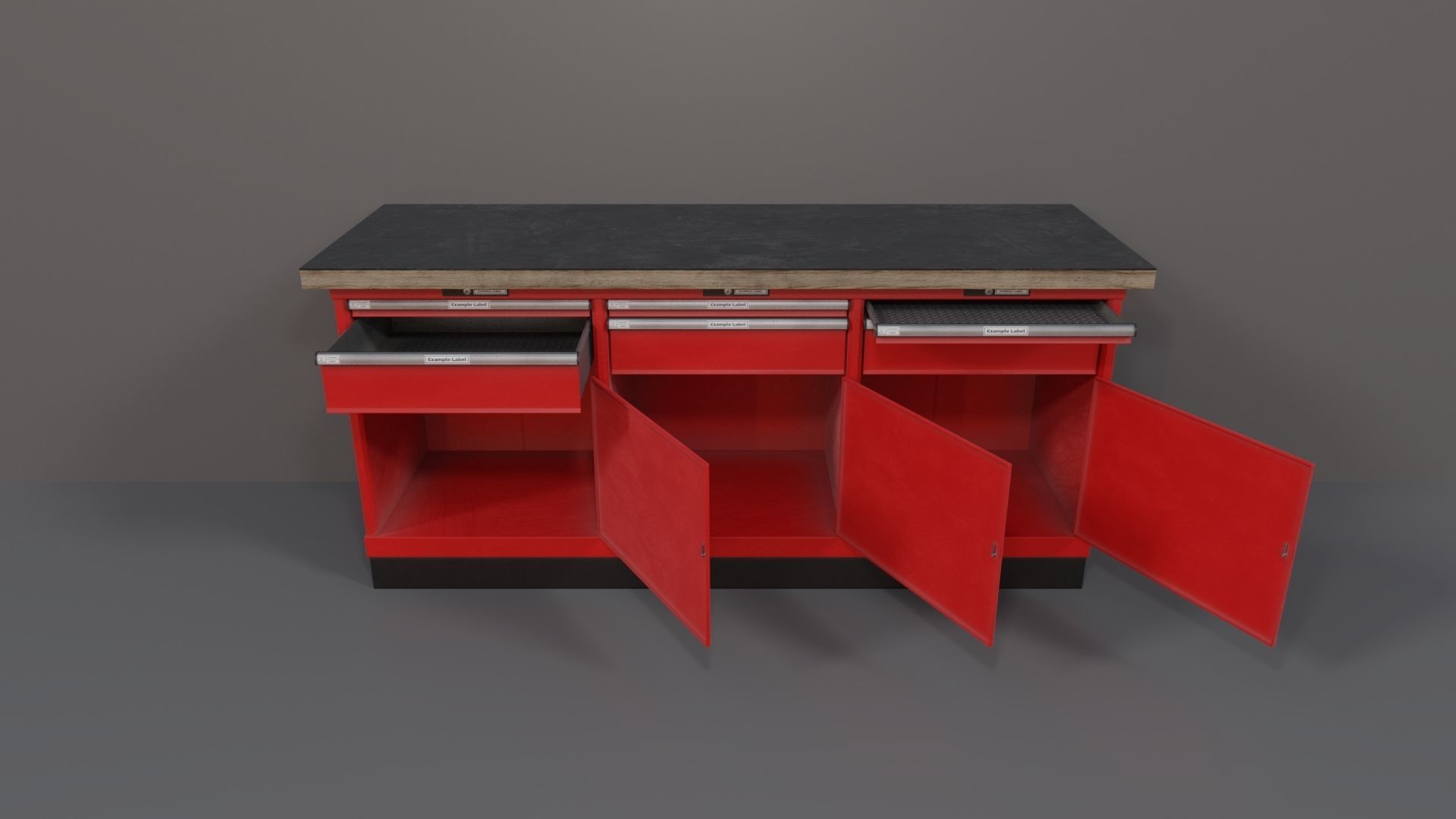 Industrial Workshop WorkBench 3 PBR Low-poly 3D model_12