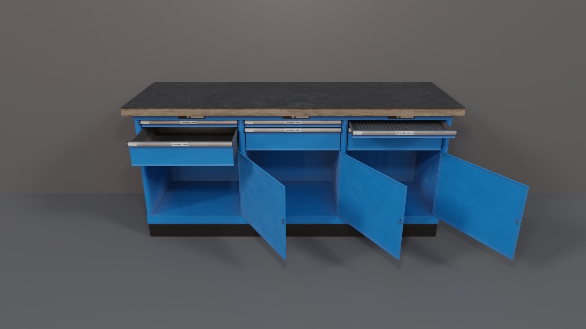 Industrial Workshop WorkBench 3 PBR Low-poly 3D model_11