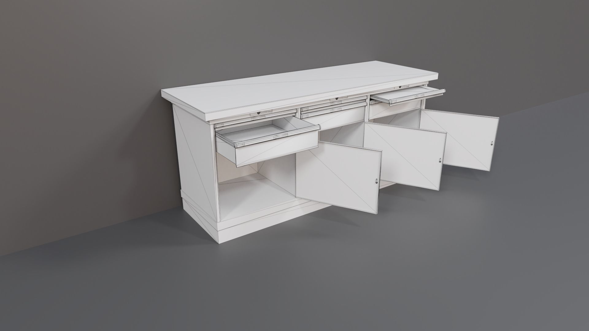 Industrial Workshop WorkBench 3 PBR Low-poly 3D model_7