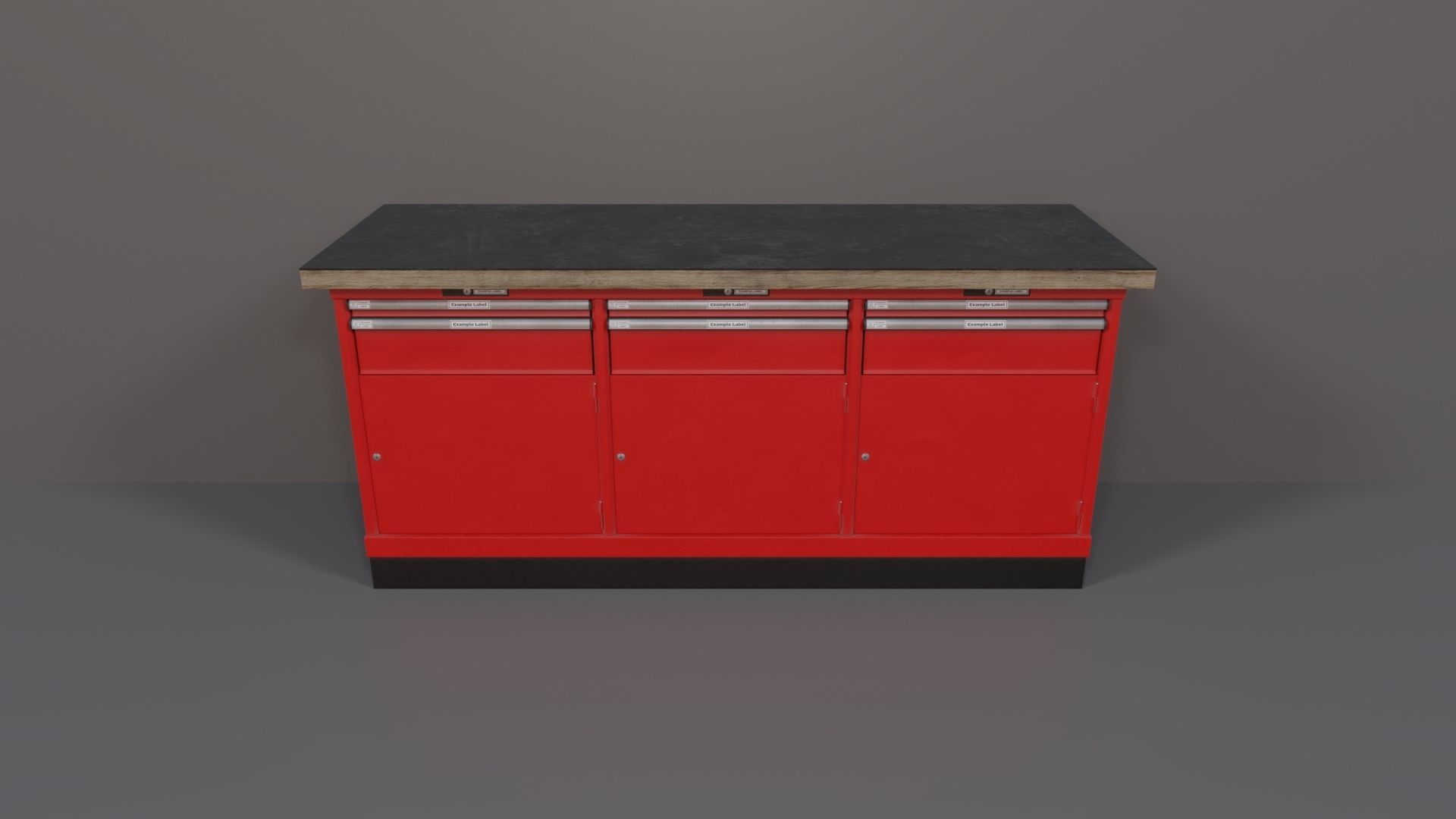 Industrial Workshop WorkBench 3 PBR Low-poly 3D model_9