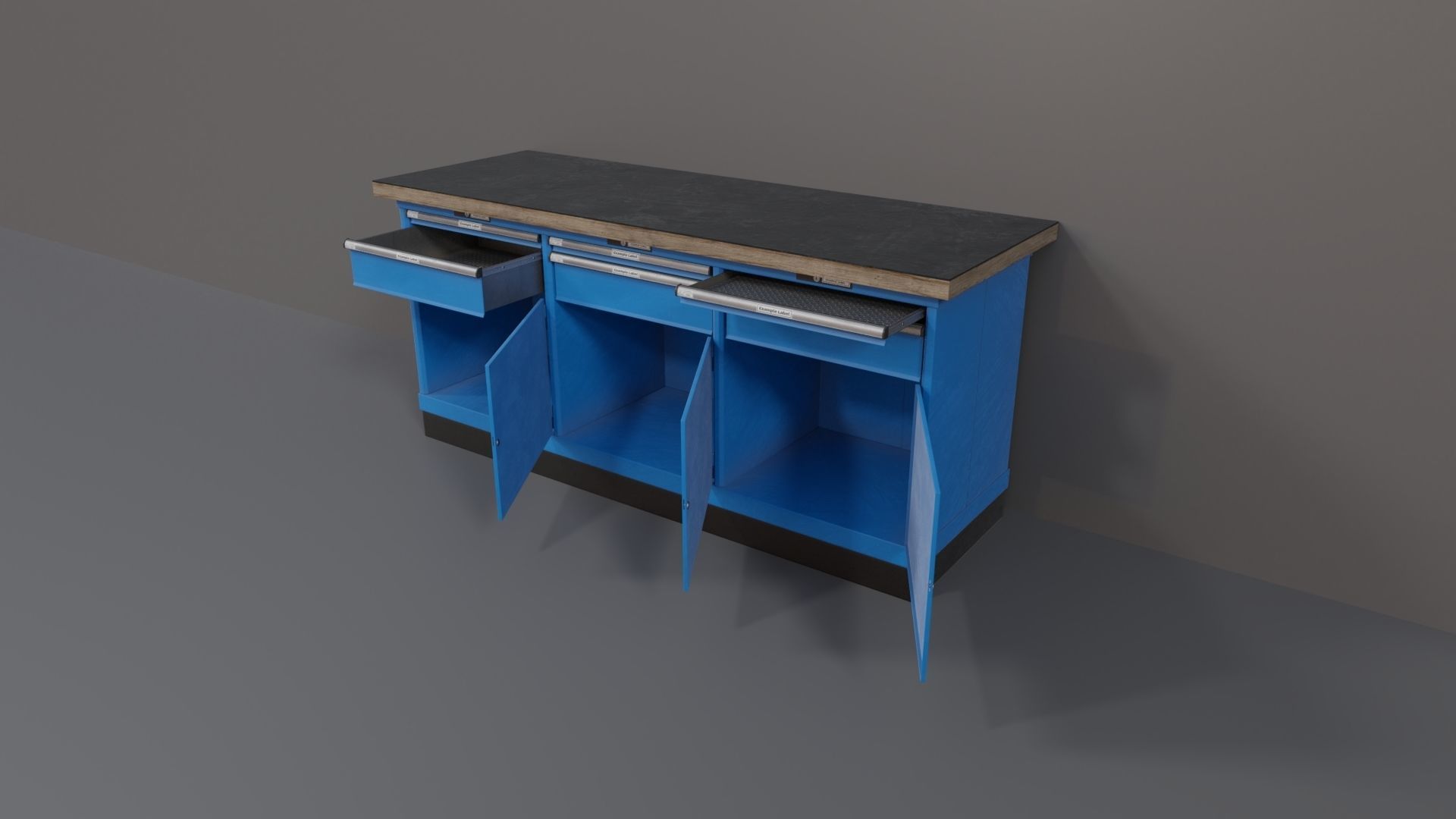 Industrial Workshop WorkBench 3 PBR Low-poly 3D model_17