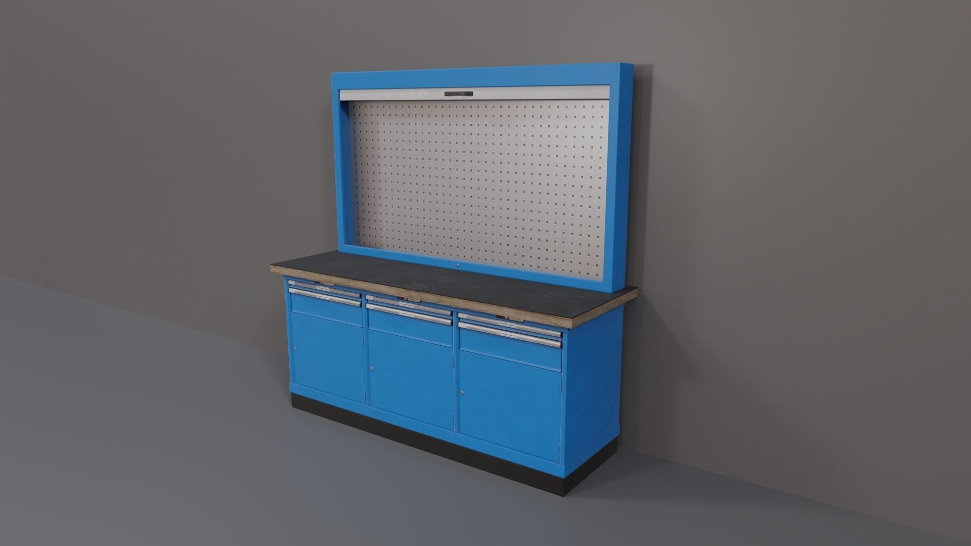 Industrial Workshop WorkBench 3 PBR Low-poly 3D model_28