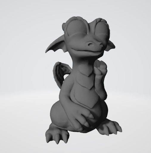 Funny dragon 3D print model_2