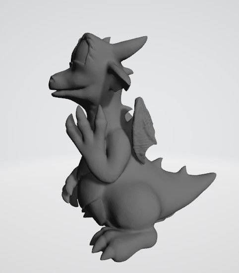 Funny dragon 3D print model_15