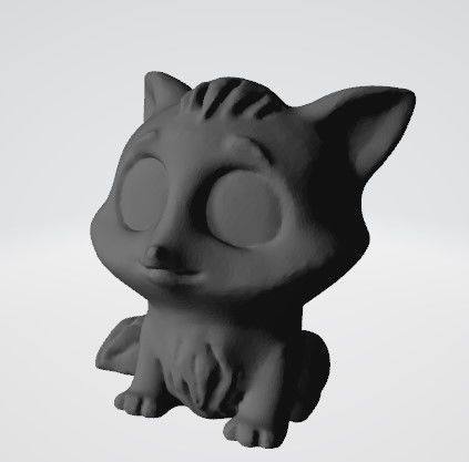 Fox beautiful 3D print model_2