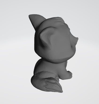 Fox beautiful 3D print model_9