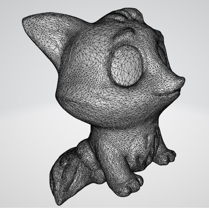 Fox beautiful 3D print model_3