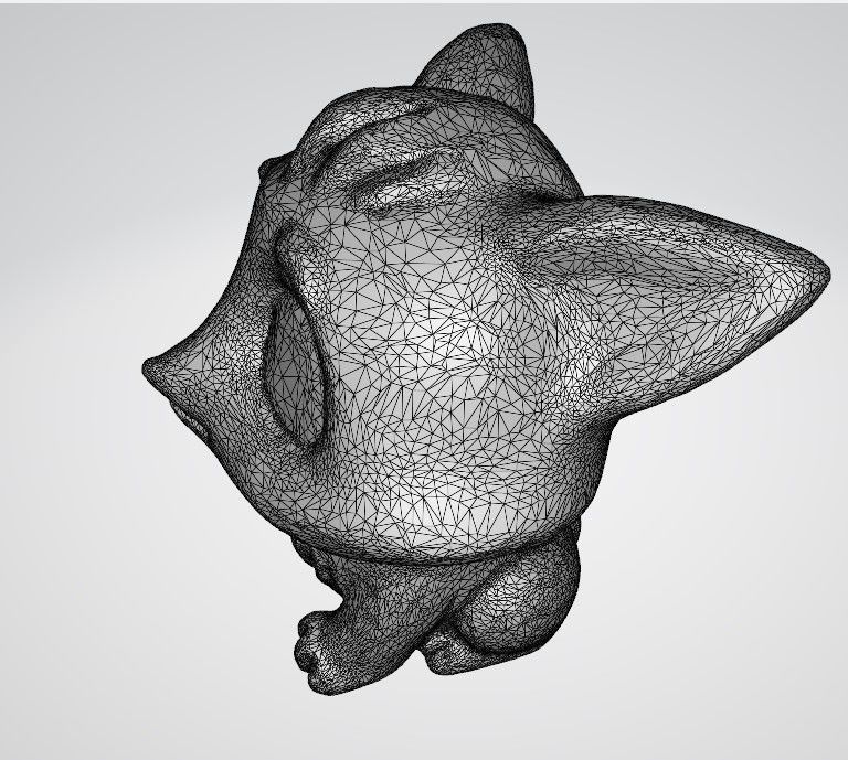 Fox beautiful 3D print model_4