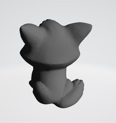 Fox beautiful 3D print model_10