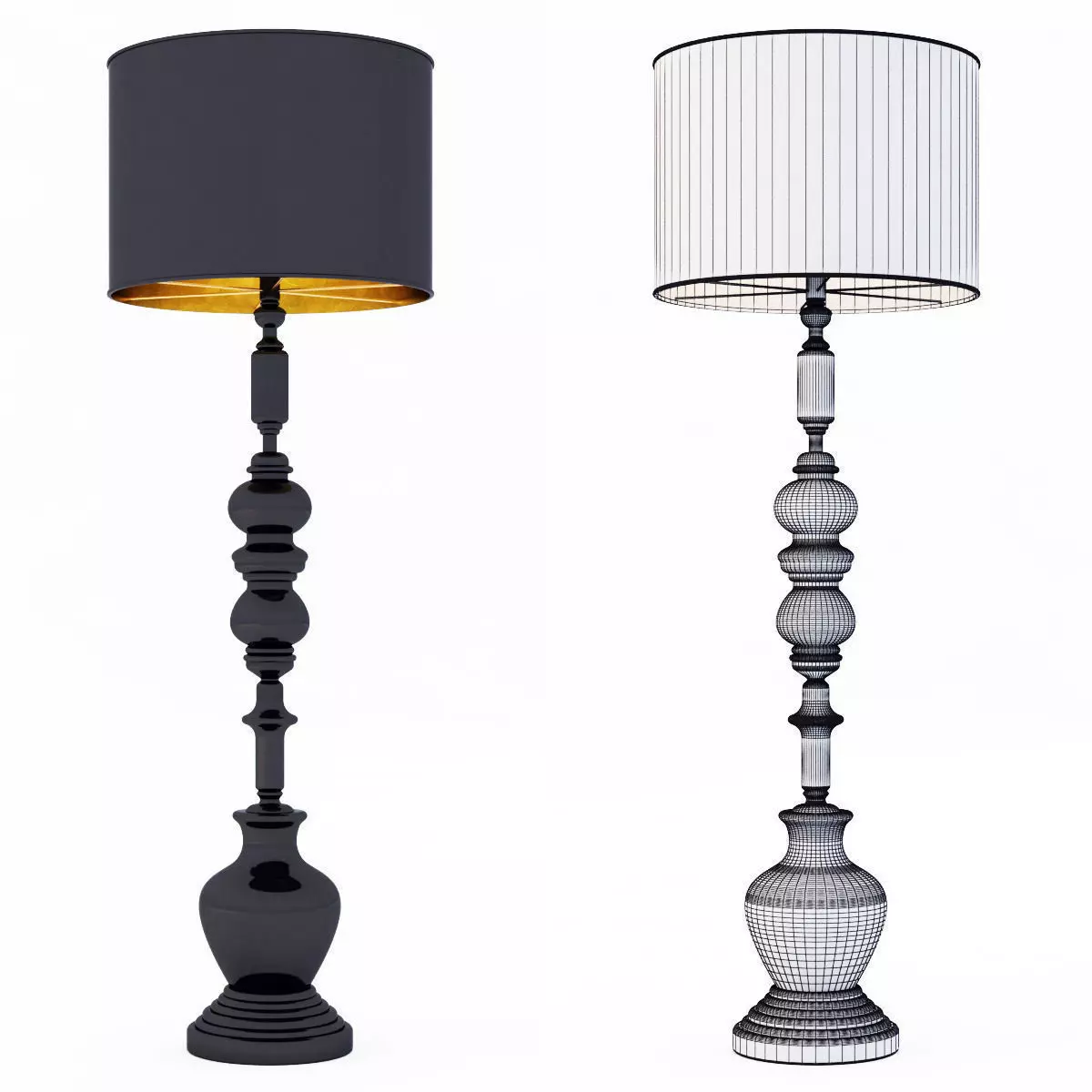 cosmo Paralume floor lamp 3D model_0