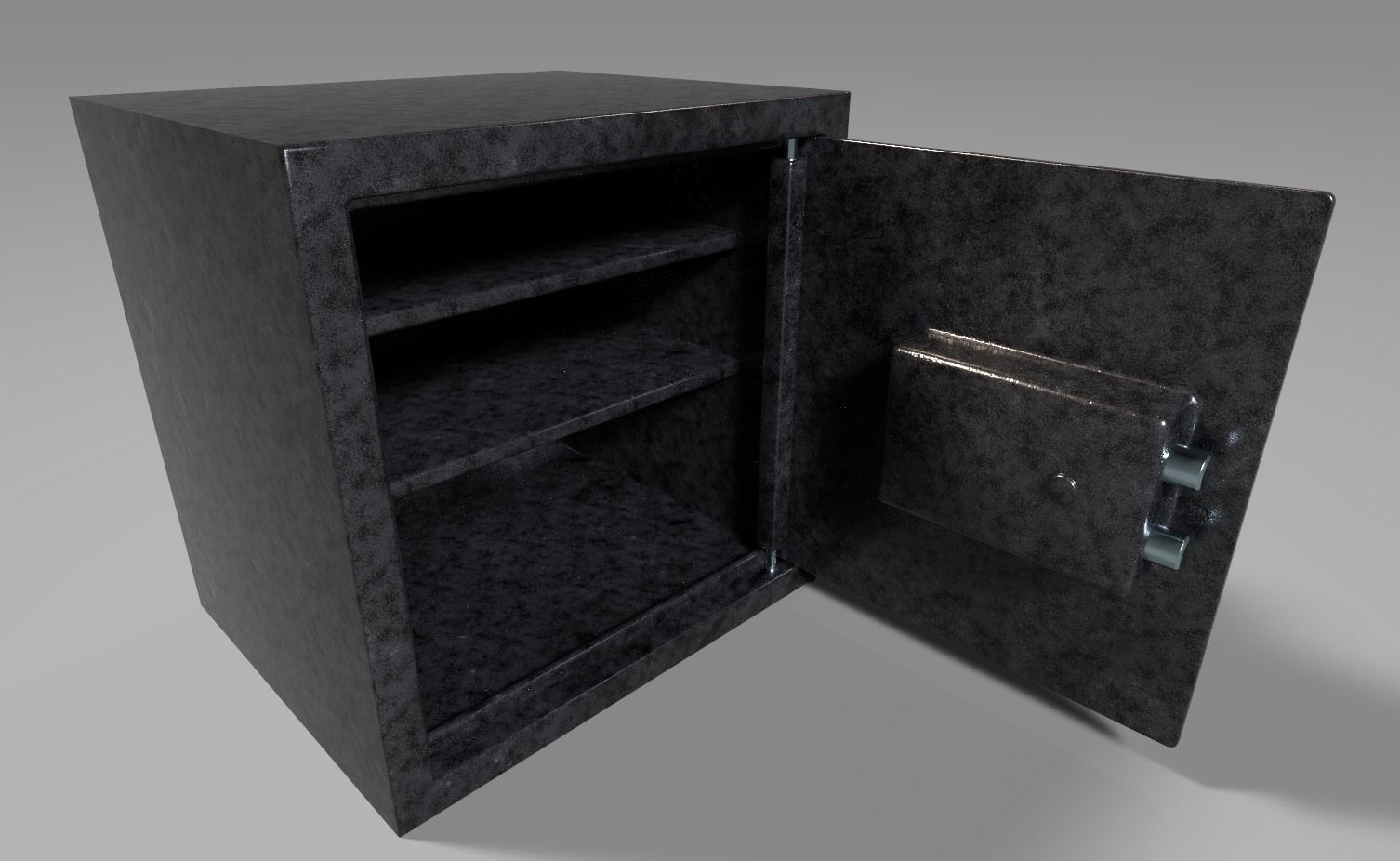 Lock Safe Low-poly 3D model_5