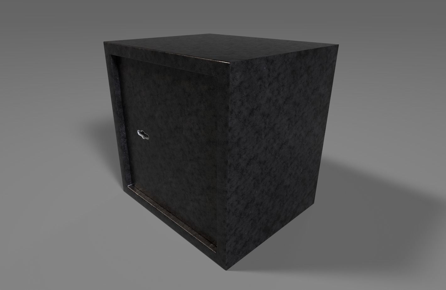 Lock Safe Low-poly 3D model_6