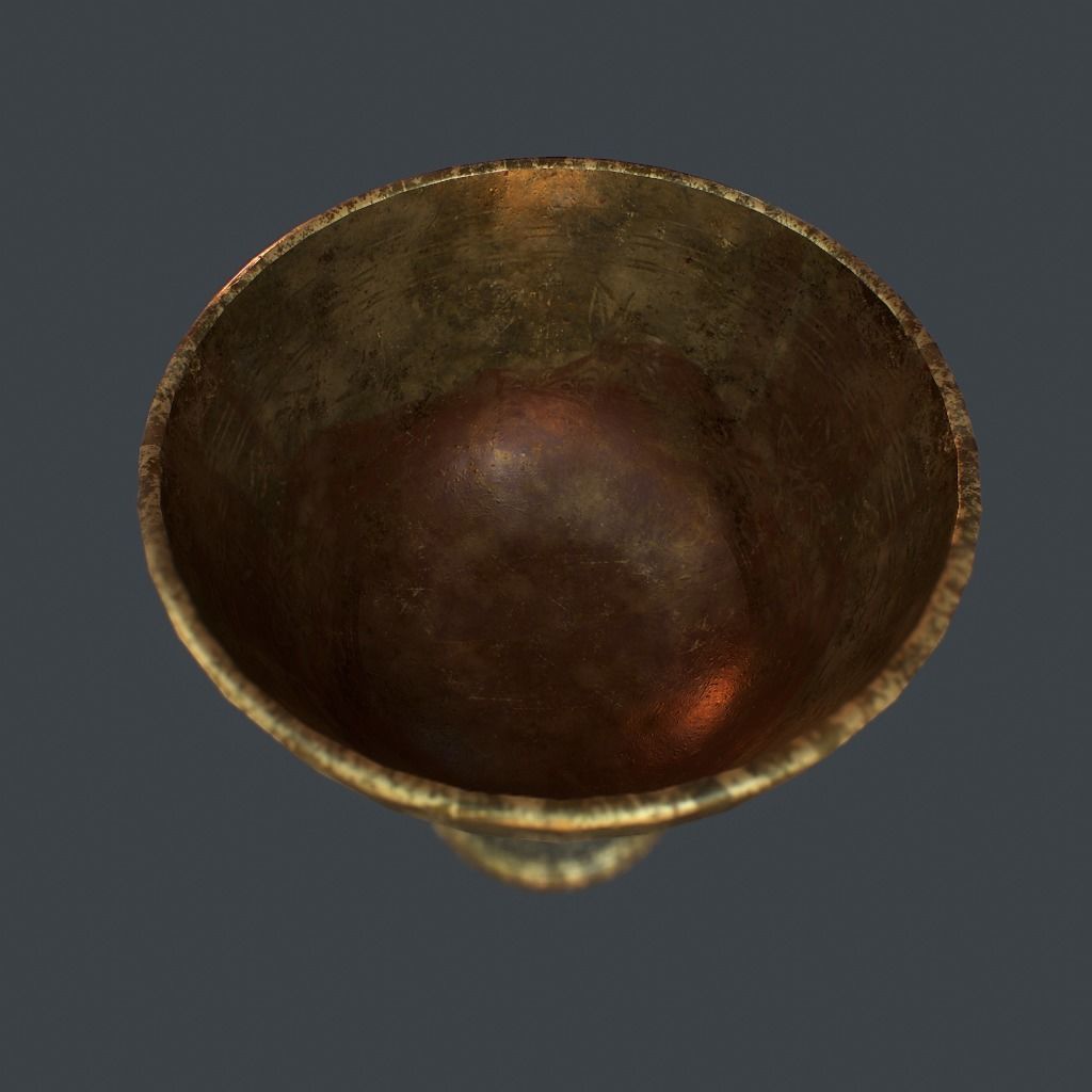 Goblet v3 Low-poly 3D model_12