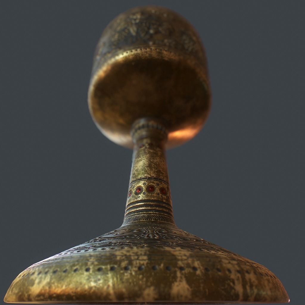 Goblet v3 Low-poly 3D model_10