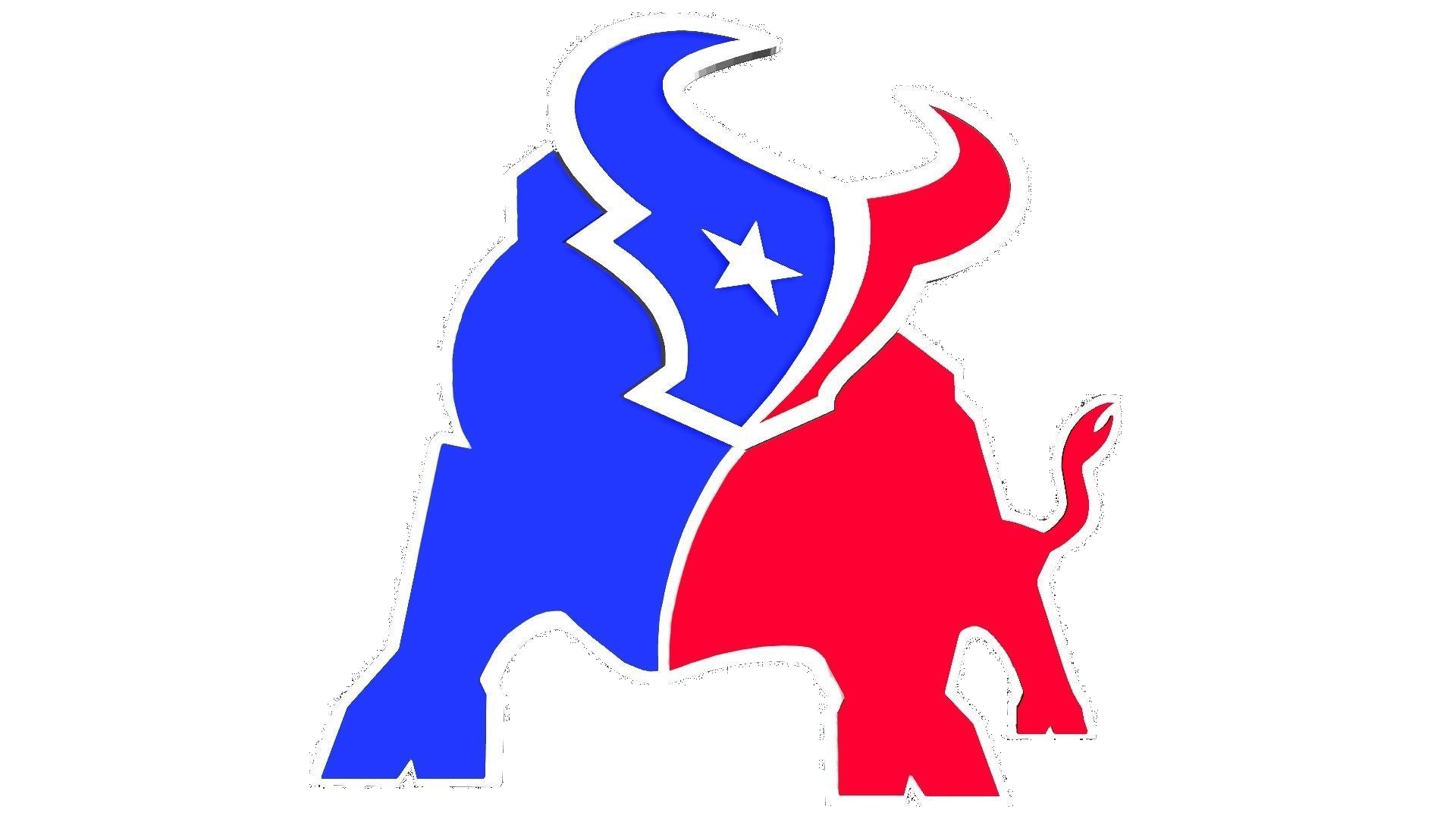 Texans NFL logo 3D model_1