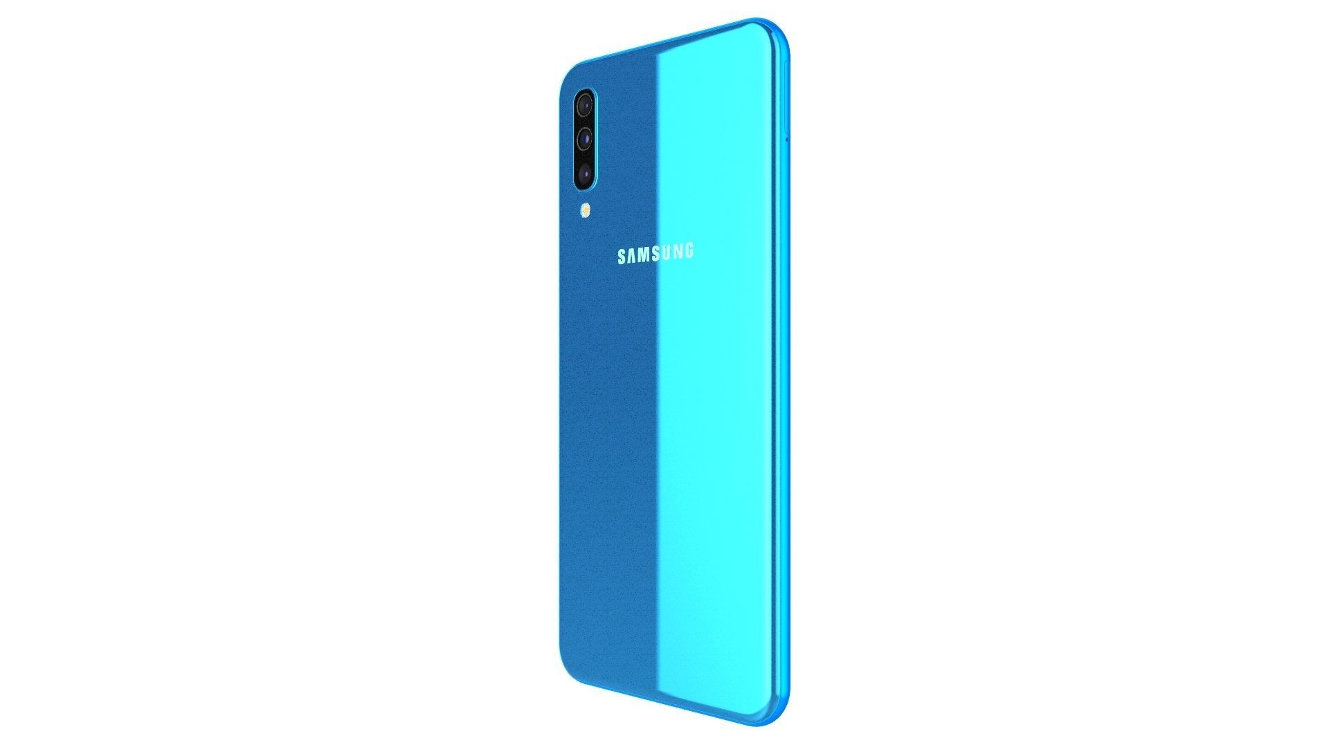 Samsung Galaxy A70 Blue 3D model_4