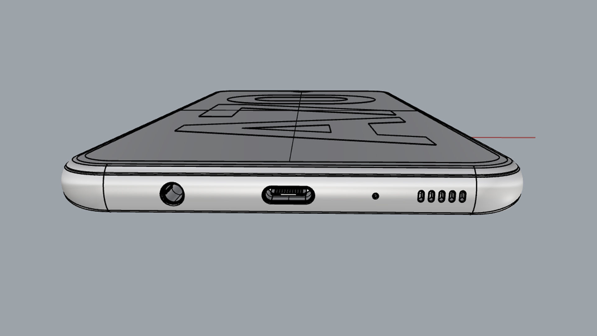 Samsung Galaxy A70 Blue 3D model_17